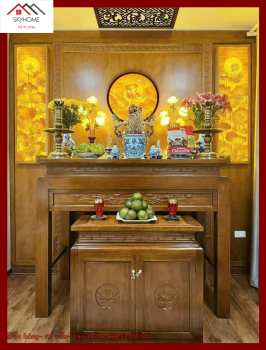 Thờ Phật và gia tiên trên cùng một bàn thờ có được không